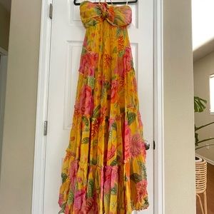 Farm Rio Yellow Macaw Dress - Size S/ US 4